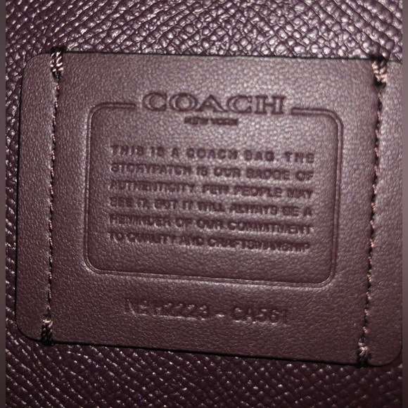 Coach Brown and Red Signature Shoulder Bag - Picture 4 of 14